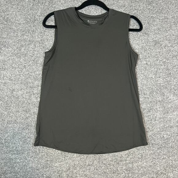 Athleta Tops - Athleta Shirt Womens XS Black Tank Top Spandex Blend Flowy Cross Back Athleisure